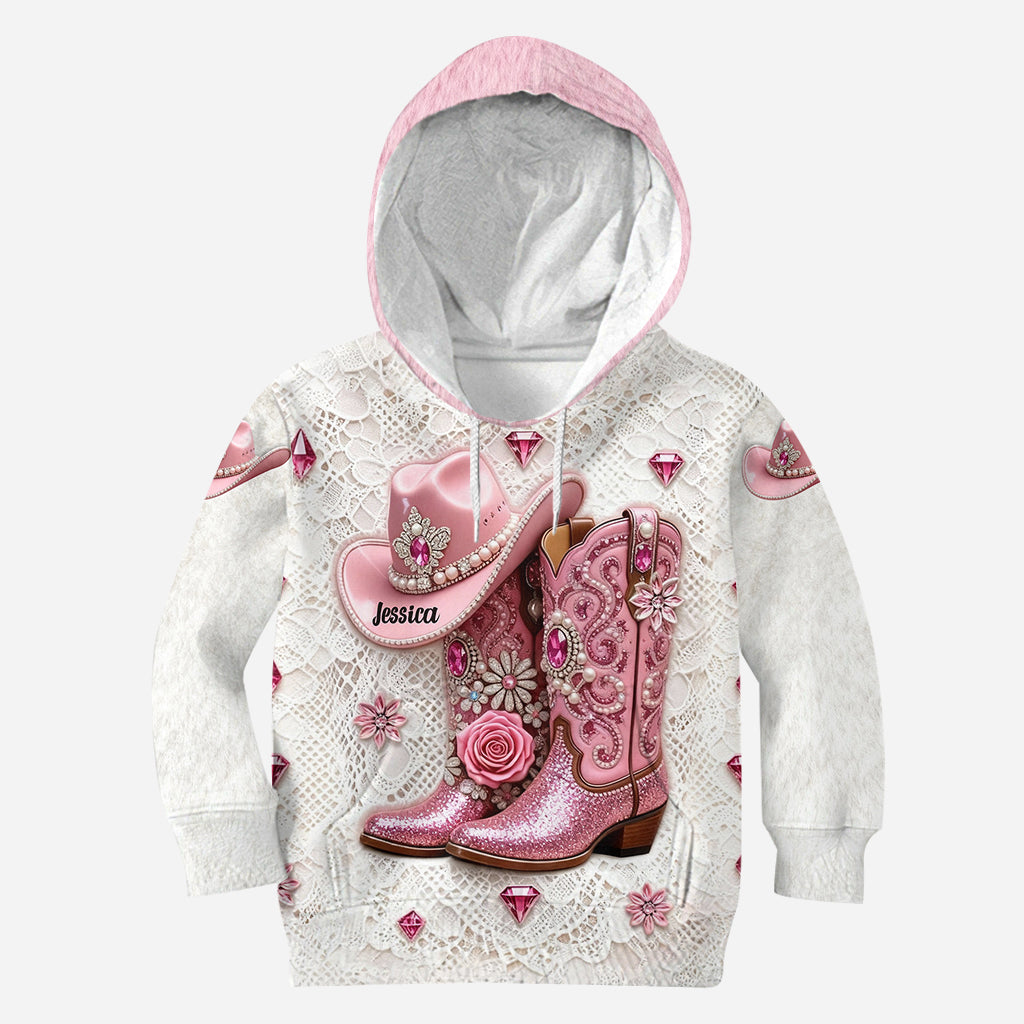 Starke Cowgirl – Personalisierter Cowgirl-Hoodie und Leggings