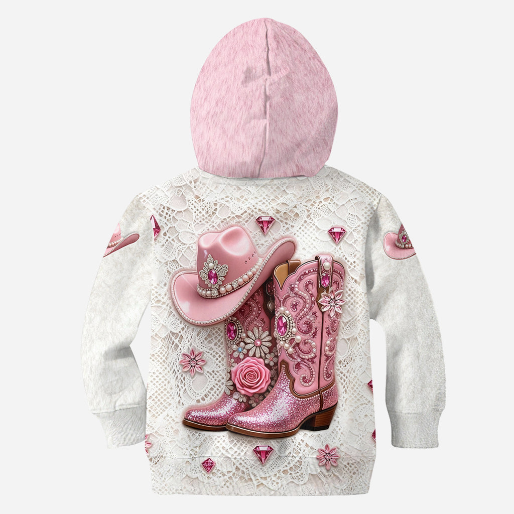 Starke Cowgirl – Personalisierter Cowgirl-Hoodie und Leggings