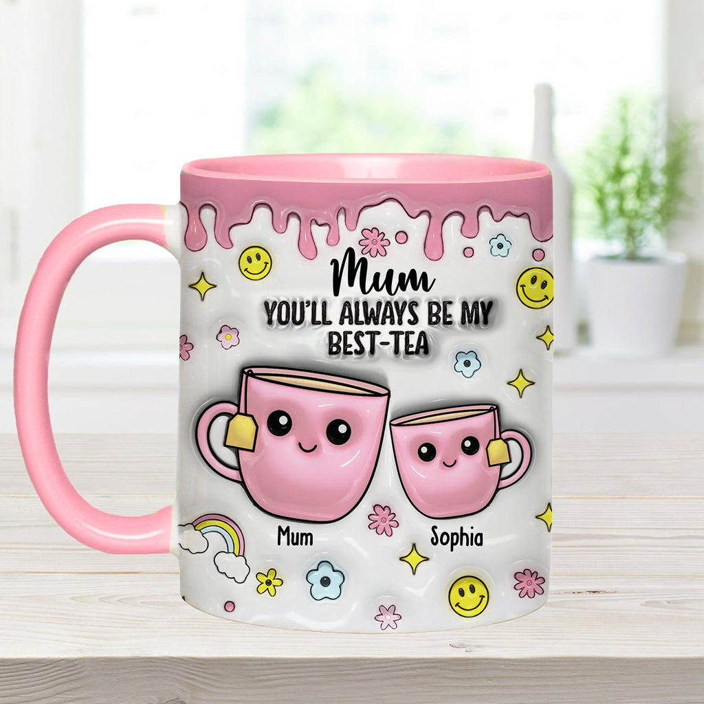Mama, du wirst immer meine Beste sein – personalisierte Tasse mit Muttermotiv