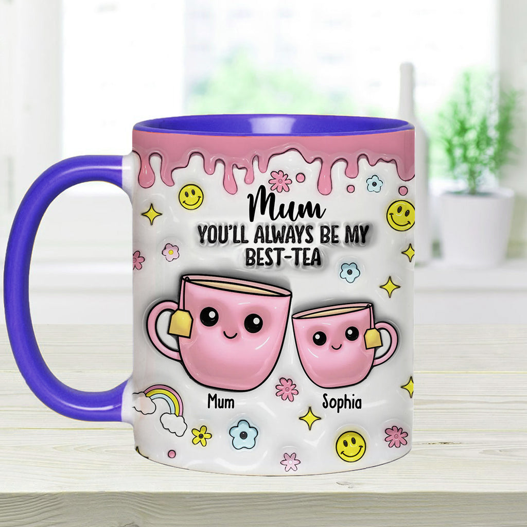 Mama, du wirst immer meine Beste sein – personalisierte Tasse mit Muttermotiv
