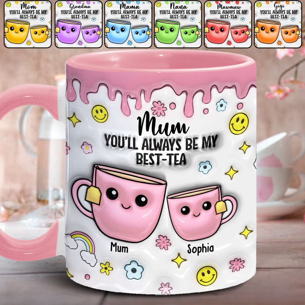 Mama, du wirst immer meine Beste sein – personalisierte Tasse mit Muttermotiv