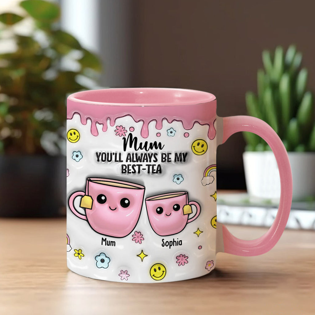 Mama, du wirst immer meine Beste sein – personalisierte Tasse mit Muttermotiv