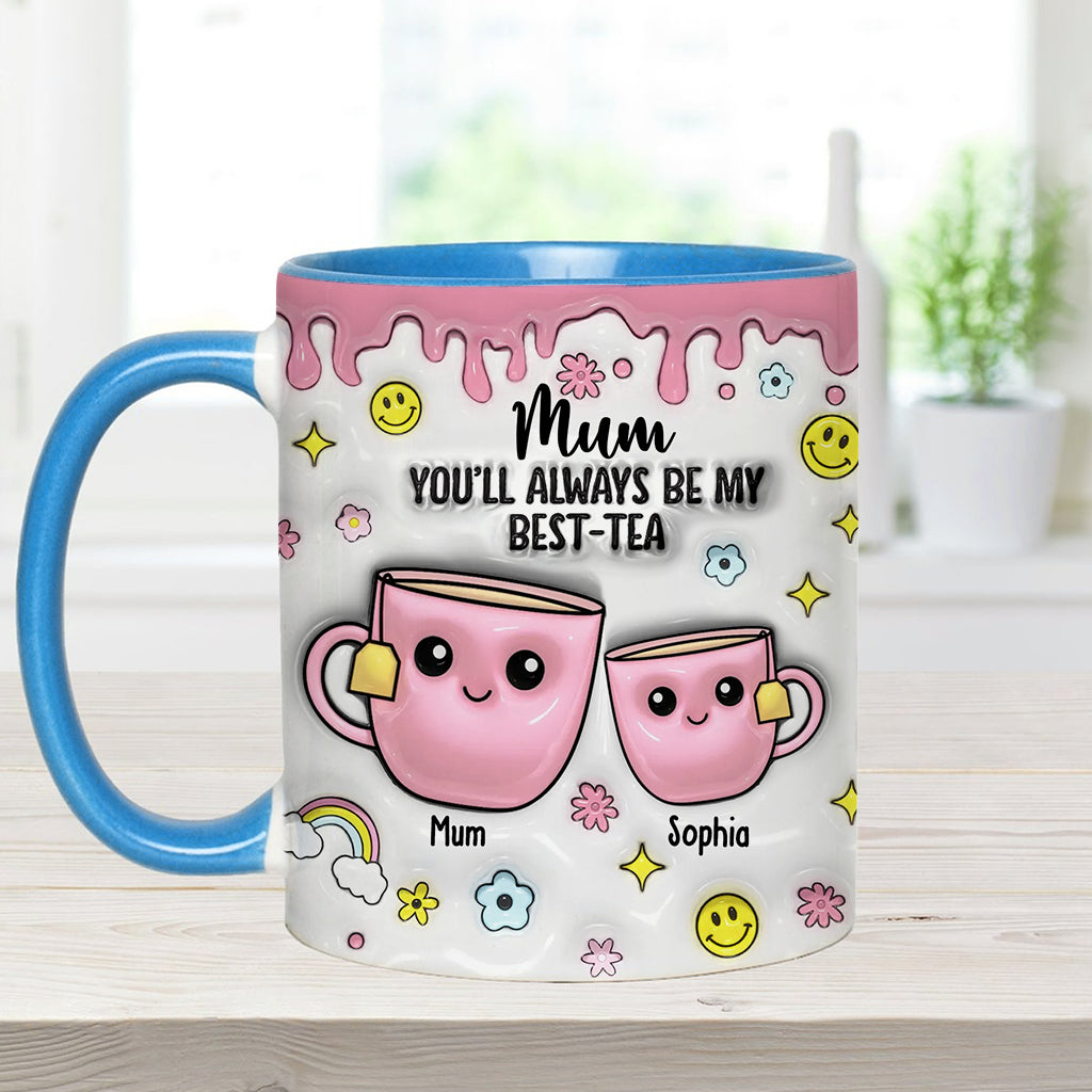 Mama, du wirst immer meine Beste sein – personalisierte Tasse mit Muttermotiv