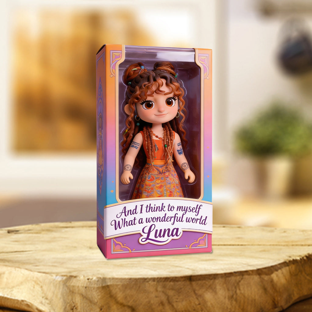 Hippie Soul – Personalisierte Acrylplakette in Hippie-Form