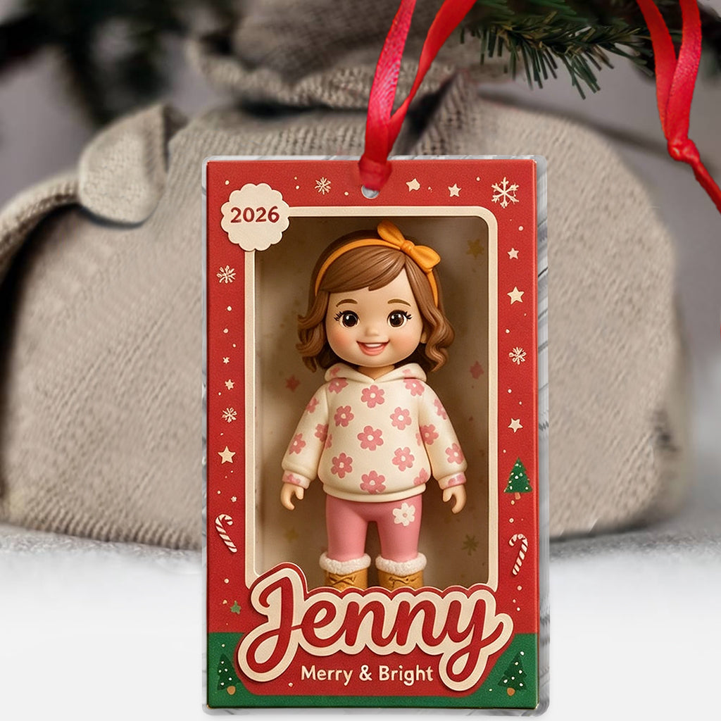 Niedlicher Kinderfoto - Personalisierte Kinderornament