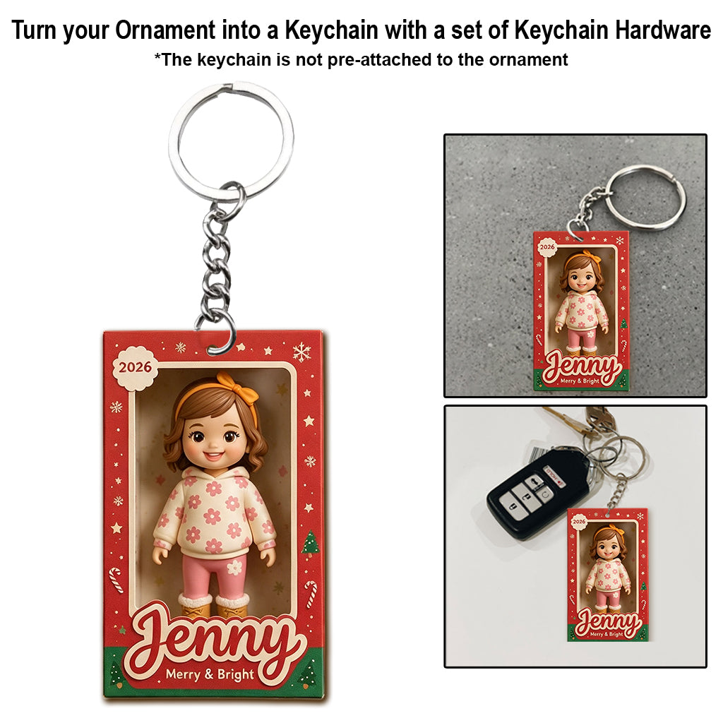 Niedlicher Kinderfoto - Personalisierte Kinderornament