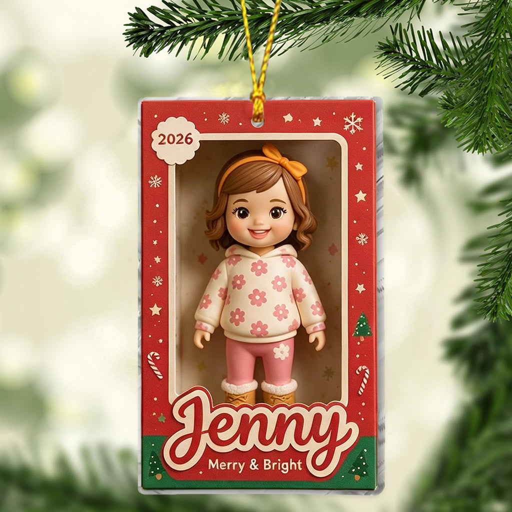 Niedlicher Kinderfoto - Personalisierte Kinderornament
