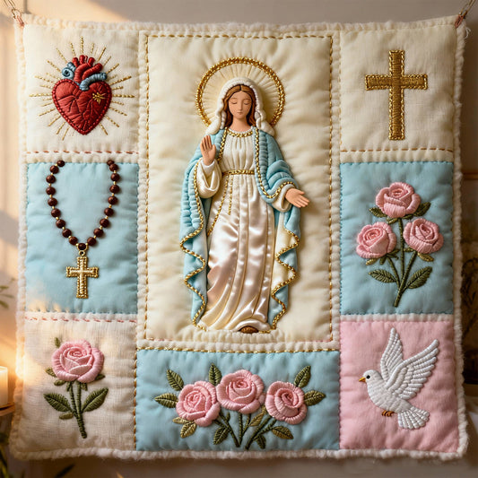 Our Lady - Personalized Christian Blanket