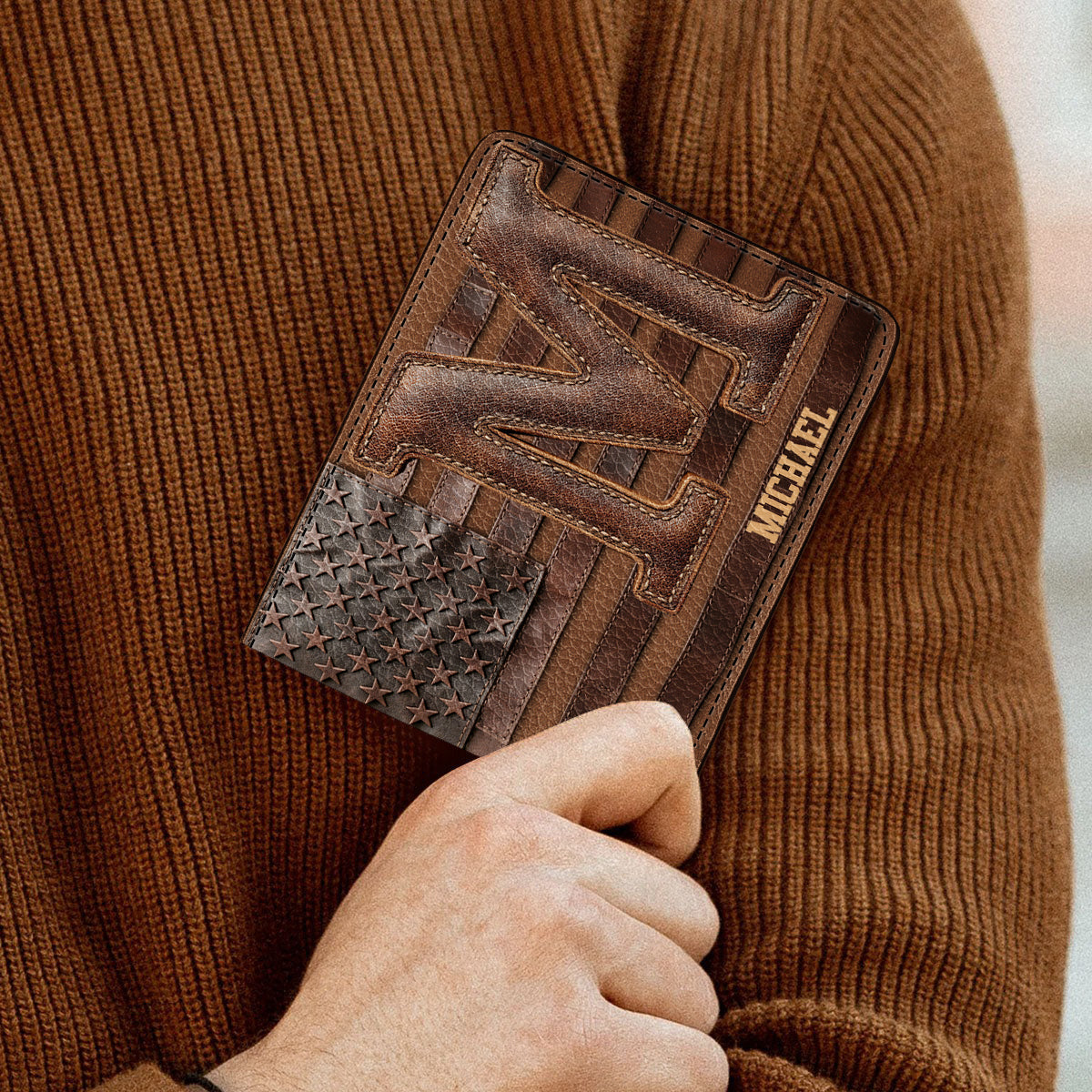 Alphabet Leather – Personalisierte Ledergeldbörse