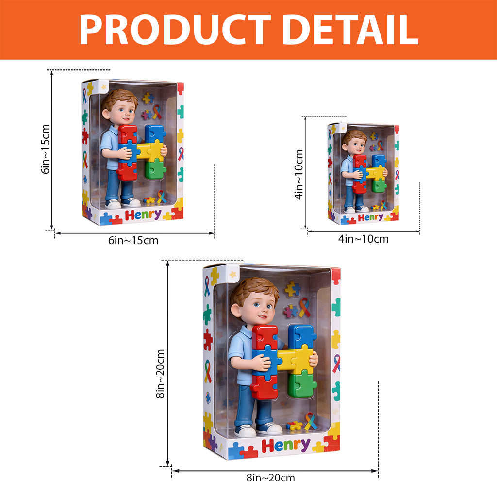 Autism Alphabet Letter - Personalized Autism Awareness Custom Shaped Acrylic Plaque