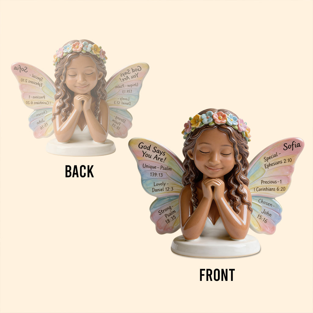 God Says You Are - Personalized African American Custom Shaped Acrylic Plaque