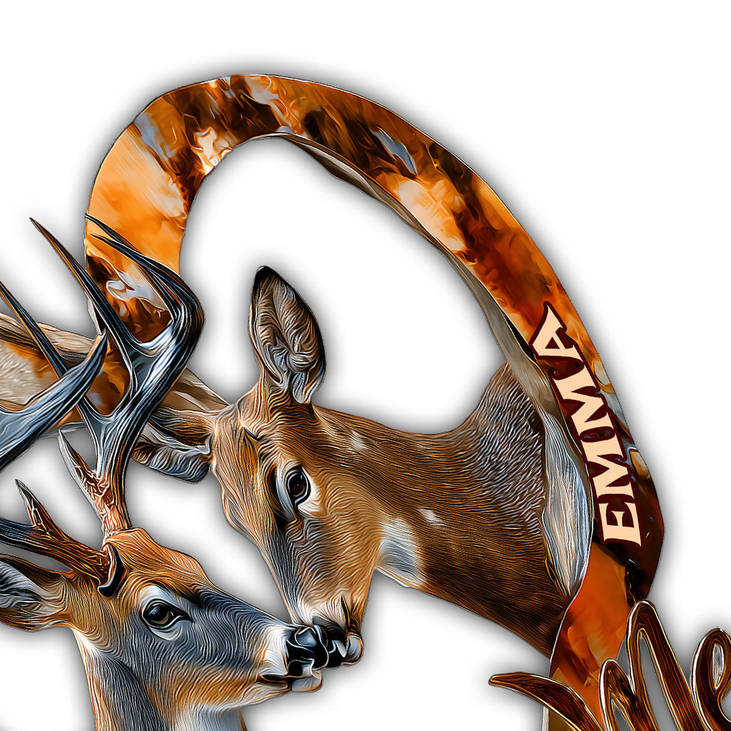 Du und ich, wir schaffen das – personalisiertes Jagd-Metallschild