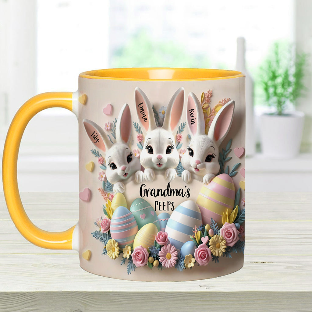 Grandma's Peeps - Personalized Grandma Accent Mug