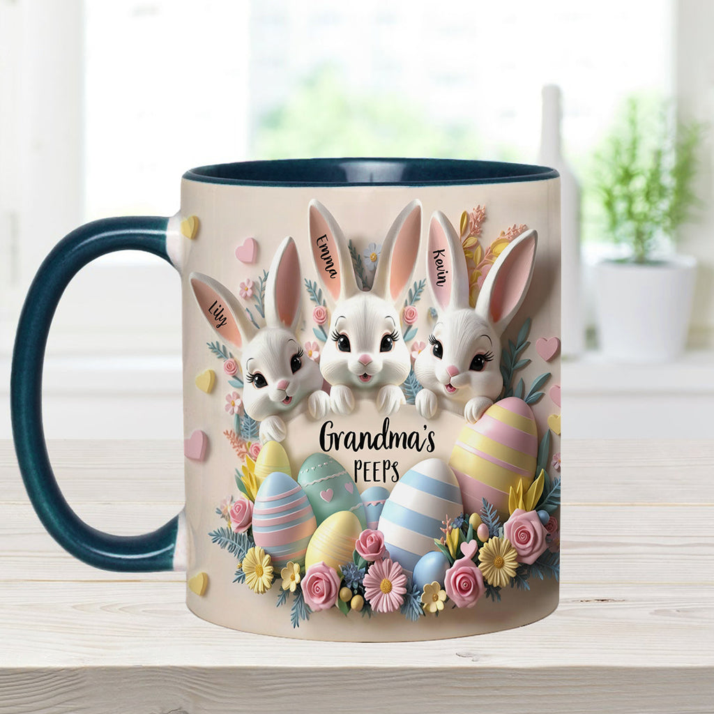 Grandma's Peeps - Personalized Grandma Accent Mug