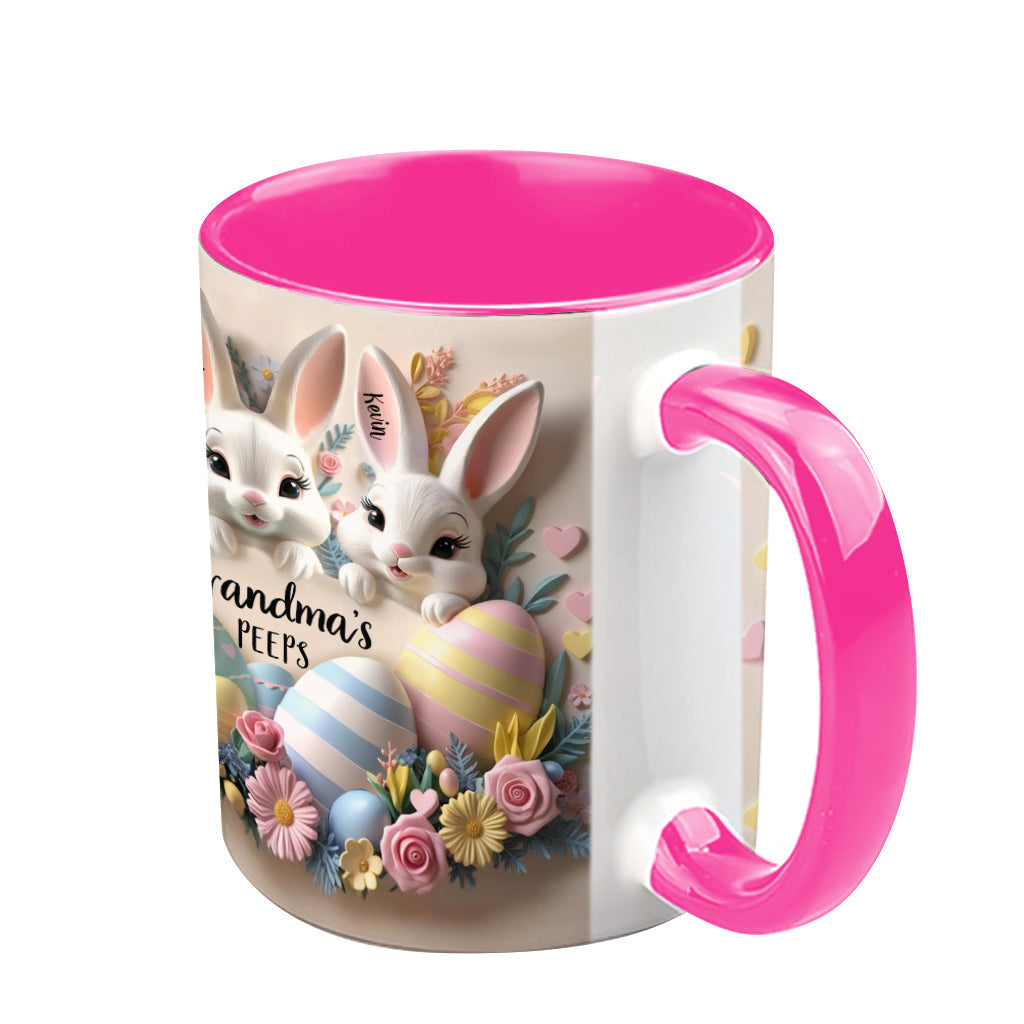 Grandma's Peeps - Personalized Grandma Accent Mug