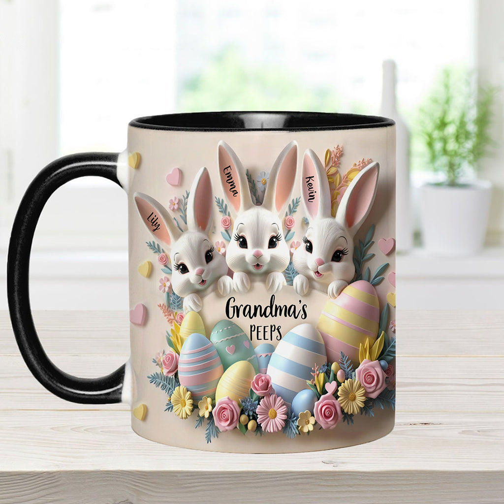 Grandma's Peeps - Personalized Grandma Accent Mug