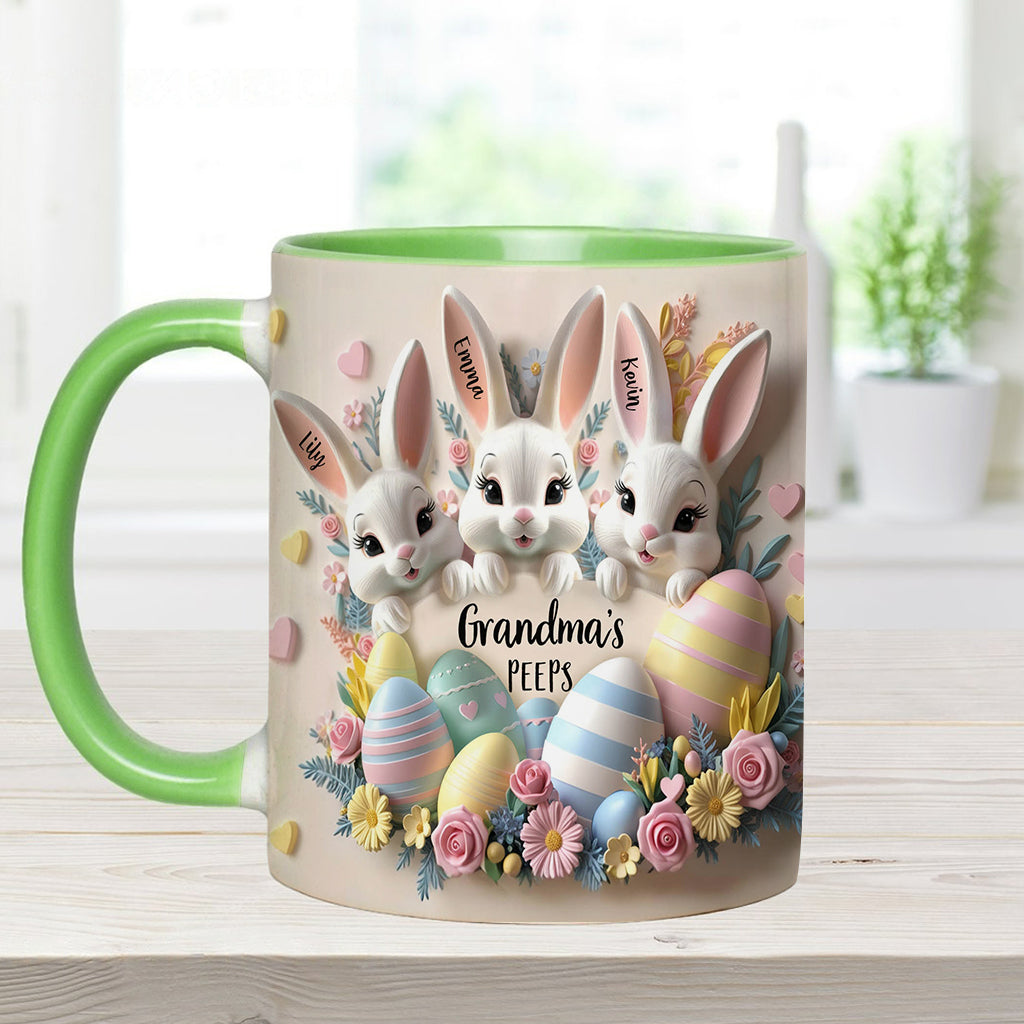 Grandma's Peeps - Personalized Grandma Accent Mug