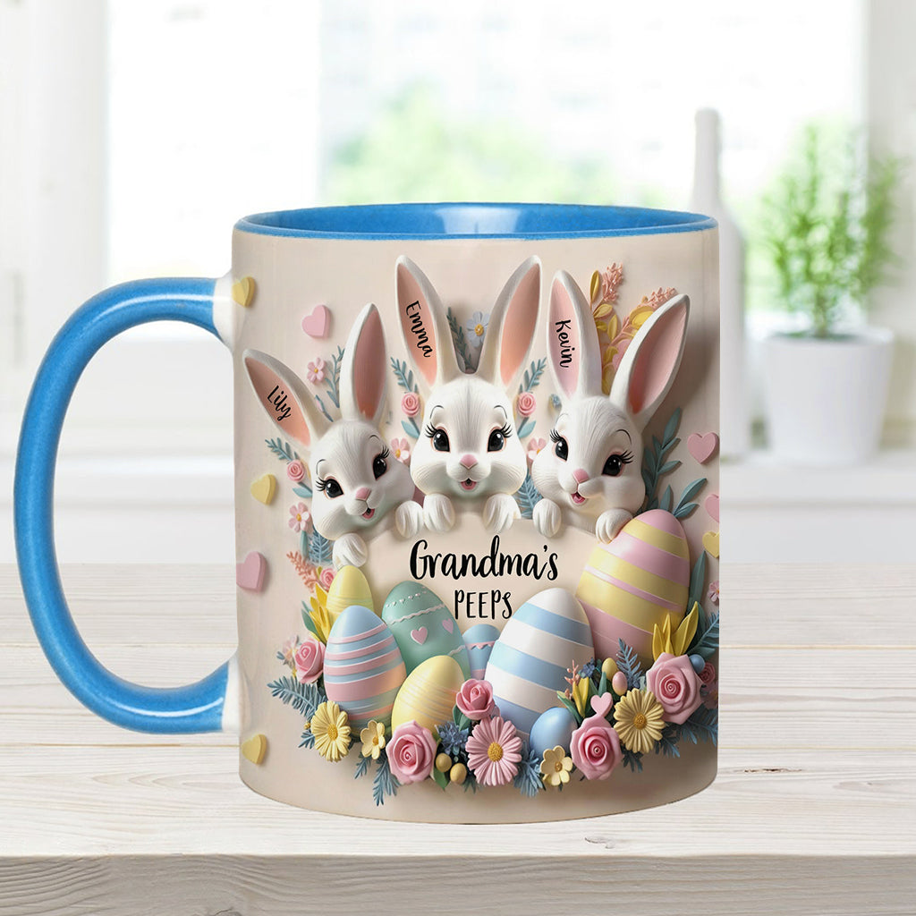 Grandma's Peeps - Personalized Grandma Accent Mug