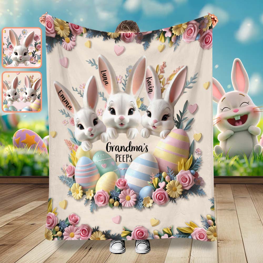 Omas Peeps – Personalisierte Oma-Decke