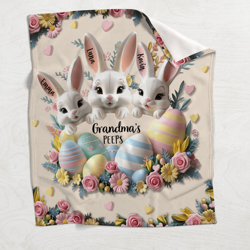Omas Peeps – Personalisierte Oma-Decke