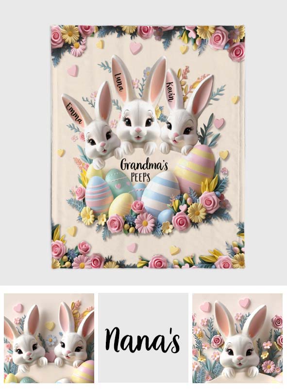 Omas Peeps – Personalisierte Oma-Decke