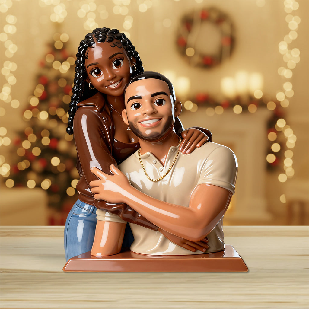 Unsere Familie – Personalisierte Acrylplakette in individueller Familienform