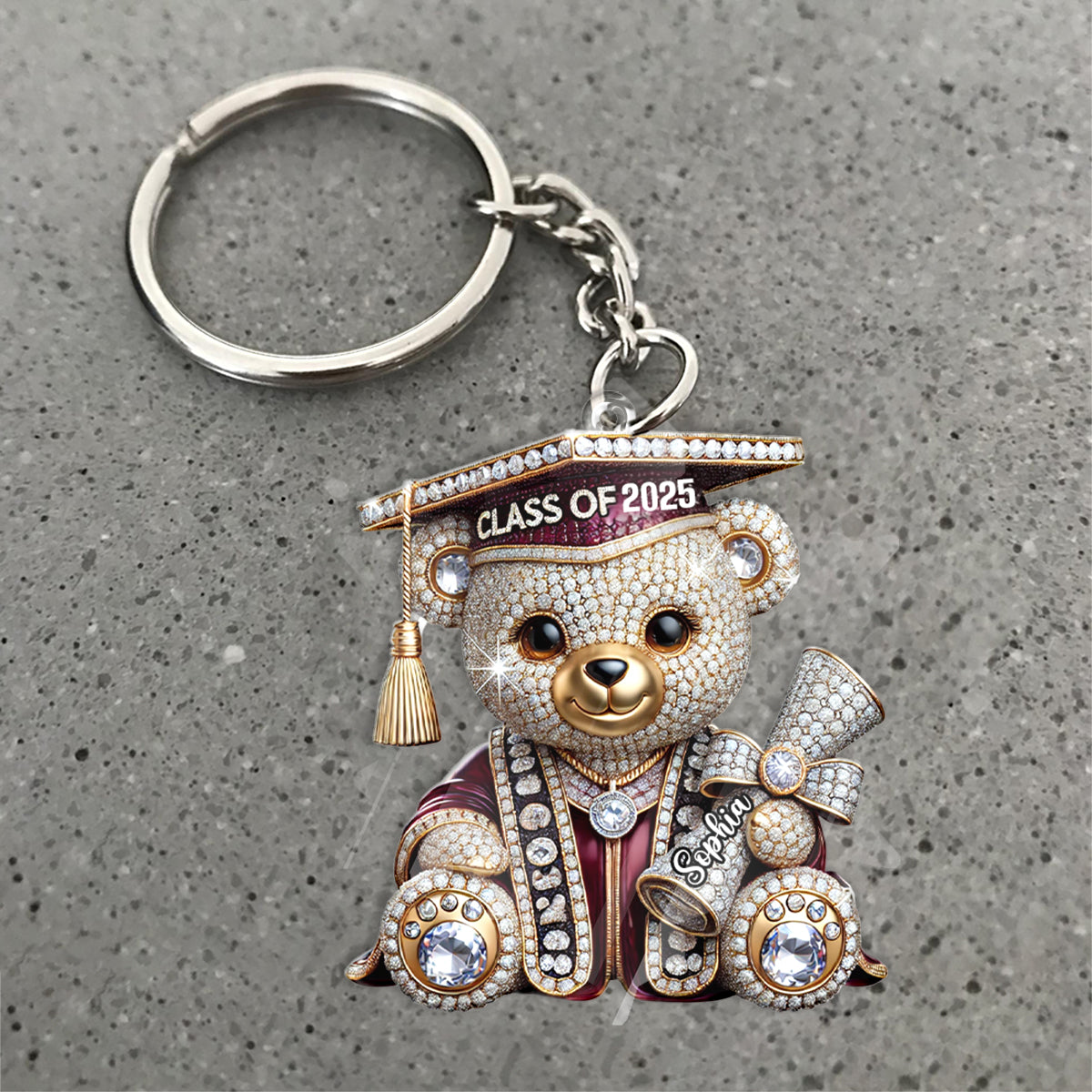 Abschlussgeschenk – Personalisierter Schlüsselanhänger zur Abschlussfeier