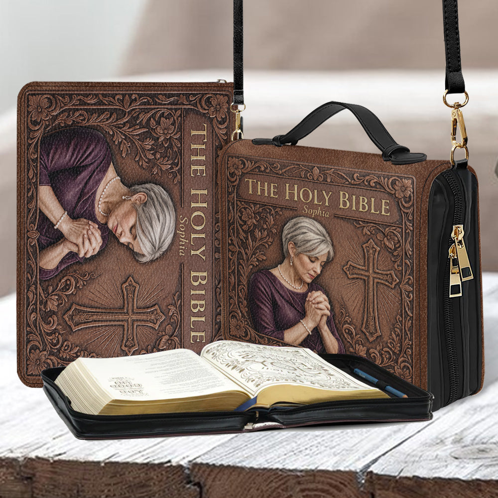 Sonntagskirche - Personalisierte Christliche Lederbibel-Hülle