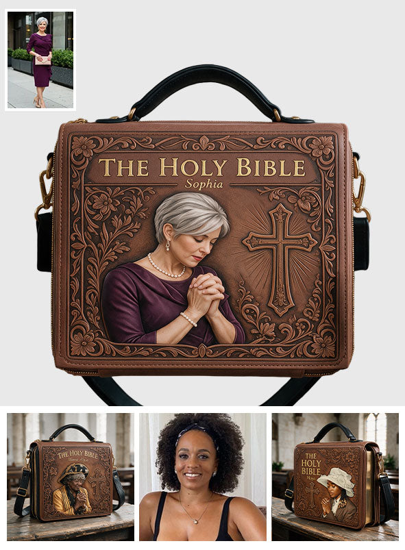 Sonntagskirche - Personalisierte Christliche Lederbibel-Hülle