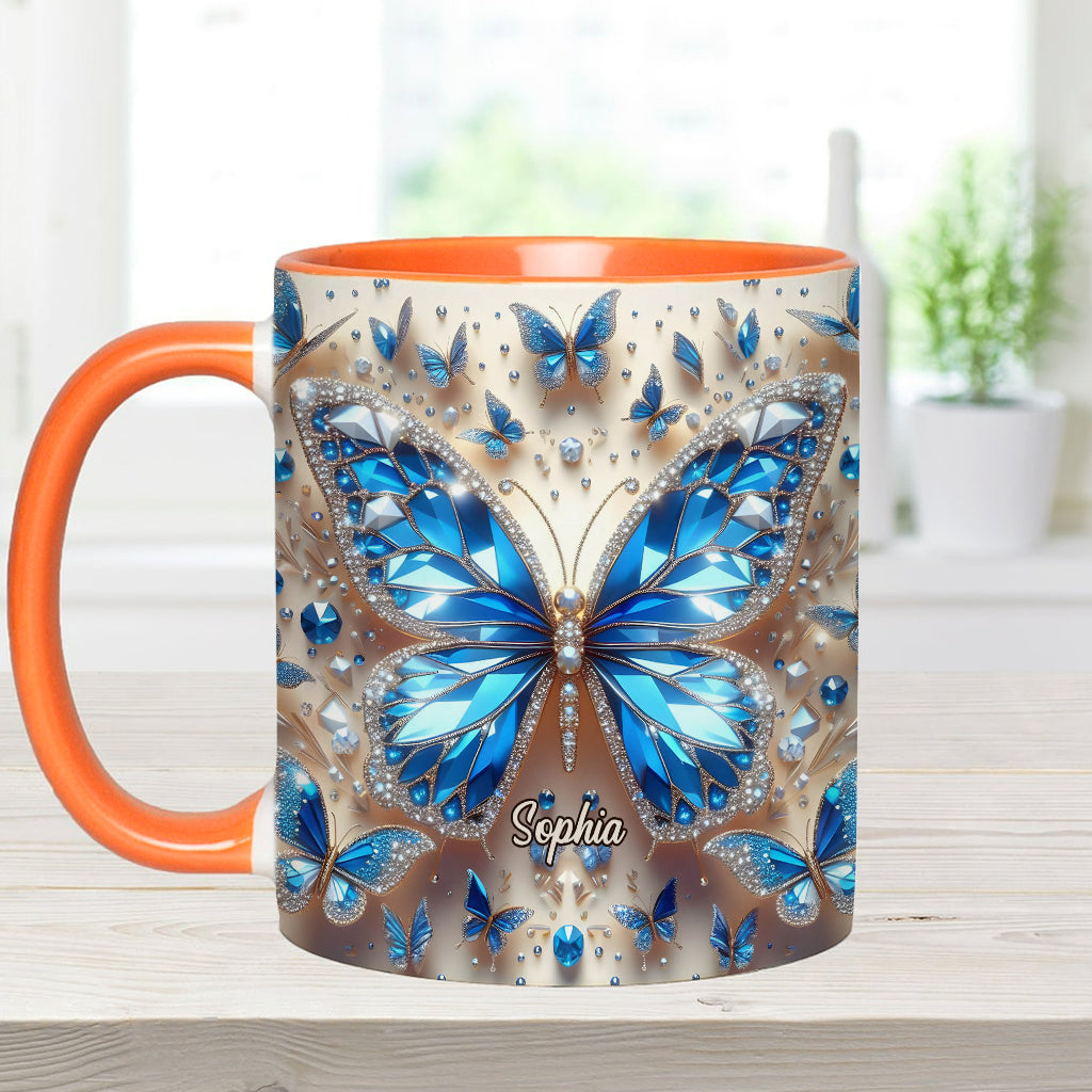 Wunderschöne Schmetterlinge – Personalisierte Tasse mit Schmetterlingsmotiv