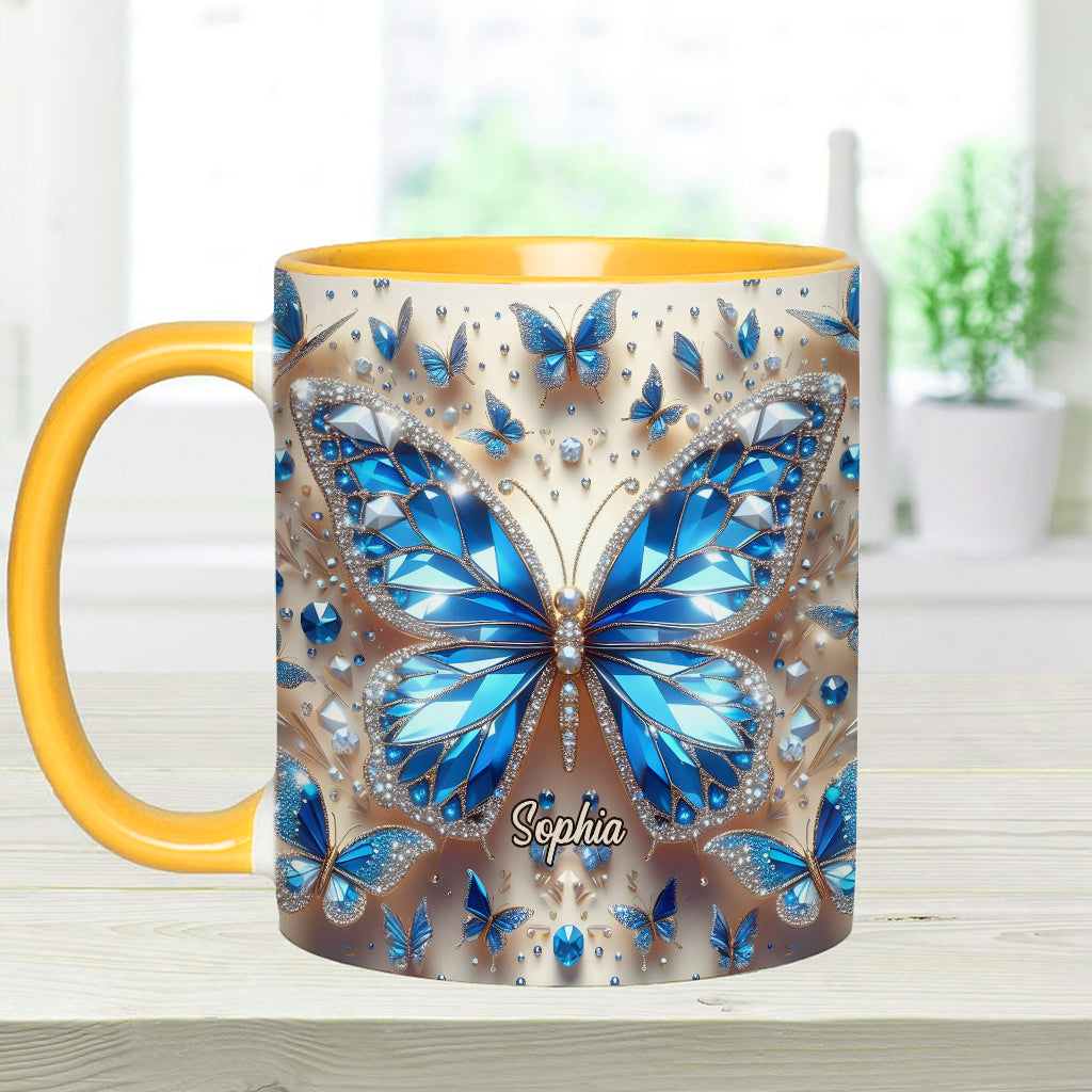 Wunderschöne Schmetterlinge – Personalisierte Tasse mit Schmetterlingsmotiv