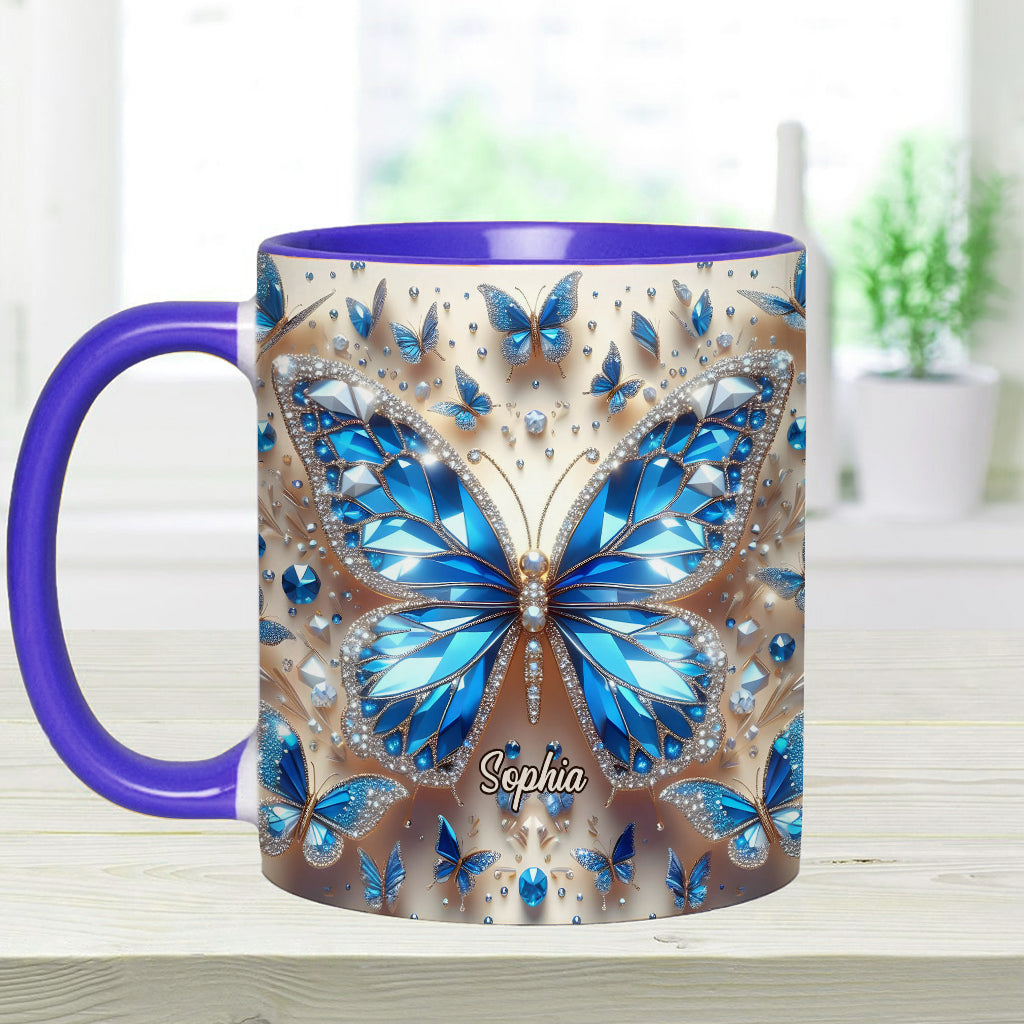 Wunderschöne Schmetterlinge – Personalisierte Tasse mit Schmetterlingsmotiv