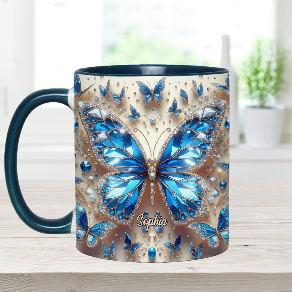 Wunderschöne Schmetterlinge – Personalisierte Tasse mit Schmetterlingsmotiv