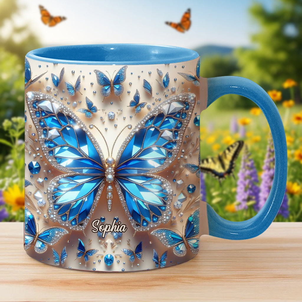 Wunderschöne Schmetterlinge – Personalisierte Tasse mit Schmetterlingsmotiv