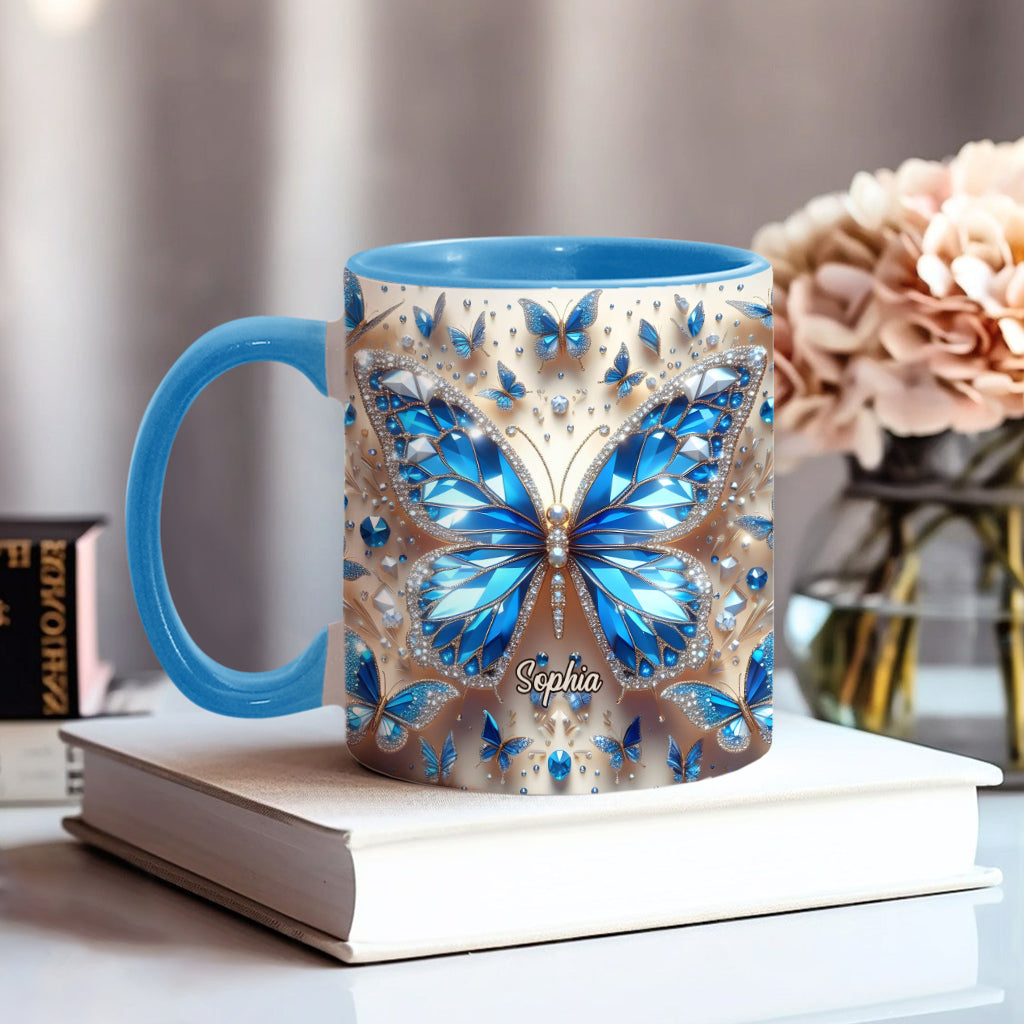 Wunderschöne Schmetterlinge – Personalisierte Tasse mit Schmetterlingsmotiv