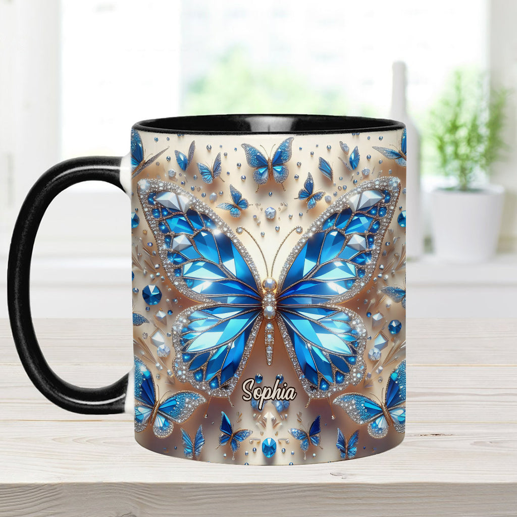 Wunderschöne Schmetterlinge – Personalisierte Tasse mit Schmetterlingsmotiv