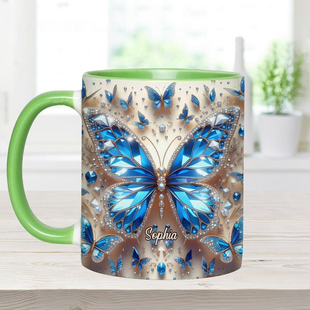 Wunderschöne Schmetterlinge – Personalisierte Tasse mit Schmetterlingsmotiv