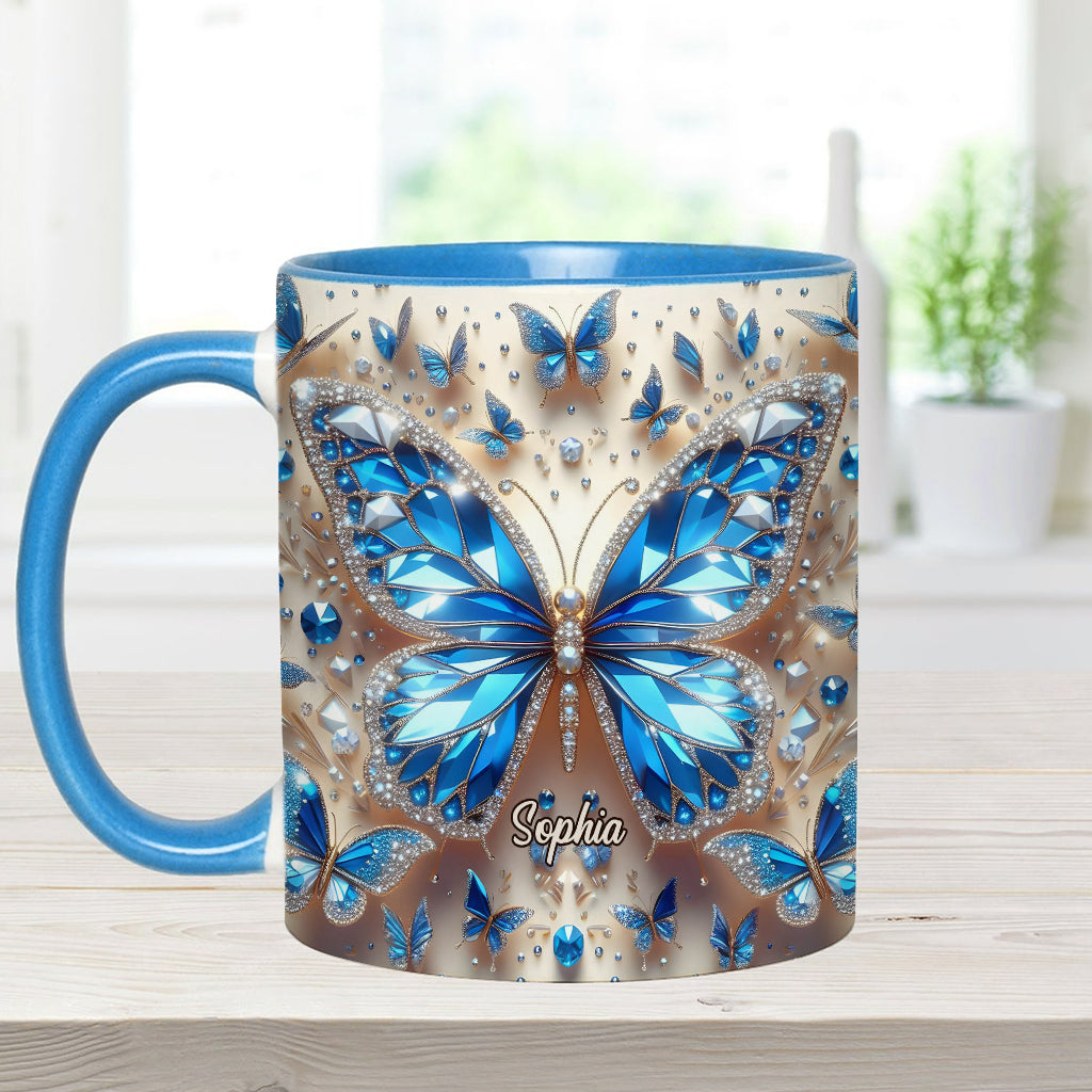 Wunderschöne Schmetterlinge – Personalisierte Tasse mit Schmetterlingsmotiv
