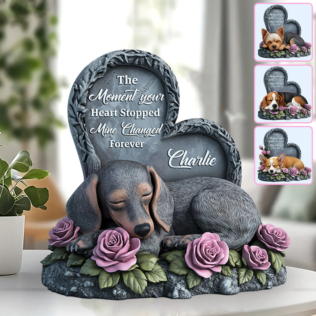 Forever In My Heart - Personalized Dog Custom Shaped Acrylic Plaque