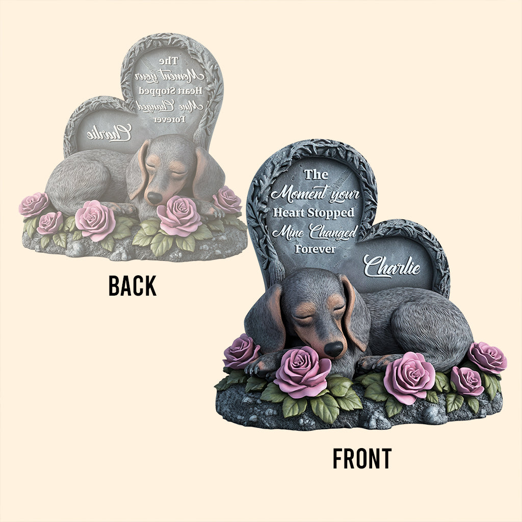 Forever In My Heart - Personalized Dog Custom Shaped Acrylic Plaque