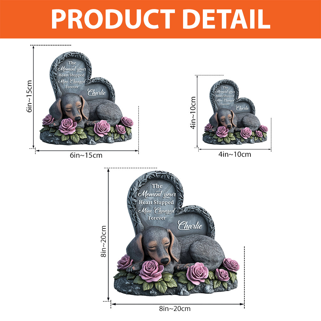 Forever In My Heart - Personalized Dog Custom Shaped Acrylic Plaque