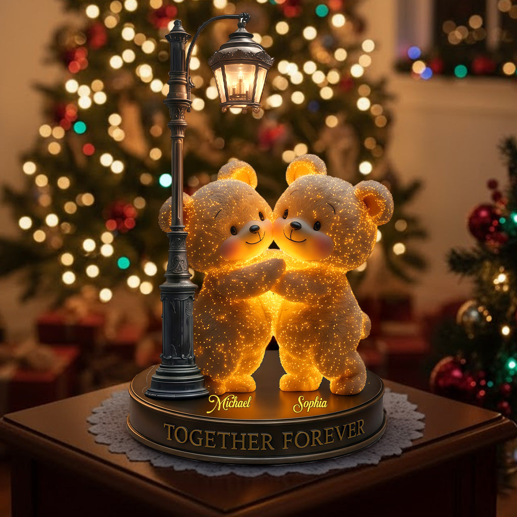 Für immer zusammen – personalisierte Acrylplakette in individueller Pärchenform