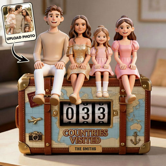 Countries Visited - Personalized Travelling Interchangeable Plaque