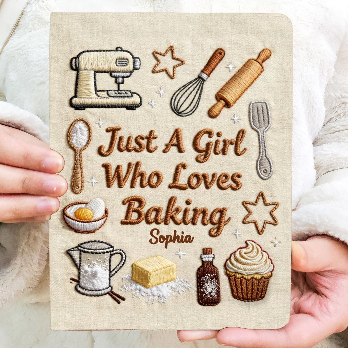 Just A Girl Who Loves Baking - Personalized Baking Leather Journal
