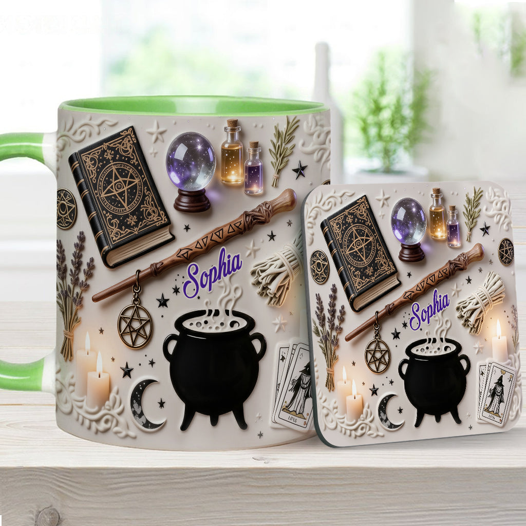 Witchcraft - Personalized Witch Accent Mug & Coaster