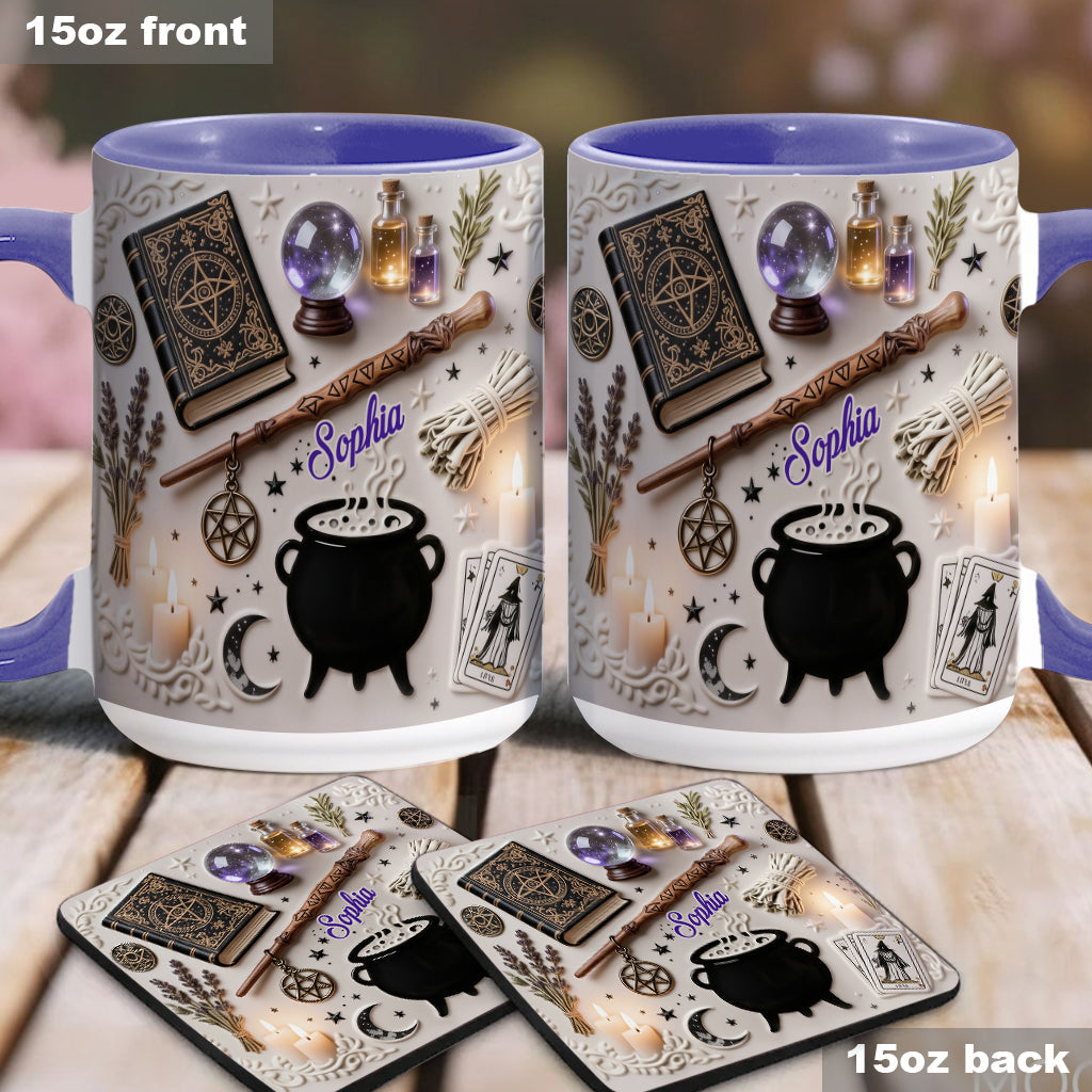 Witchcraft - Personalized Witch Accent Mug & Coaster