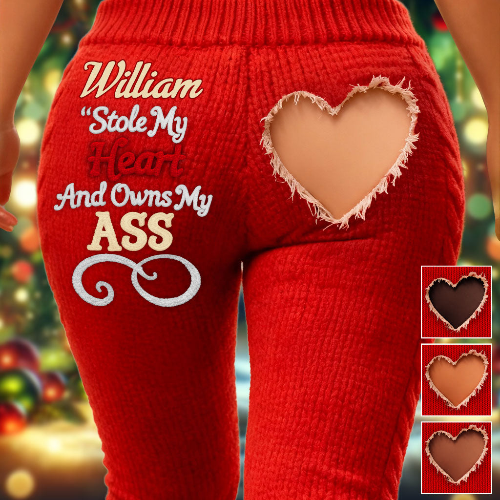 You Stole My Heart - Personalized Couple Leggings