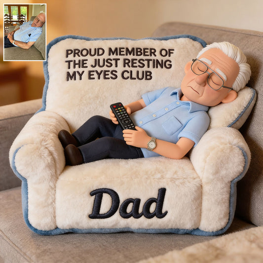 Lustiges Geschenk für Papa, Vatertagsgeschenk - Personalisierte Premium Kunstfell-Kissen
