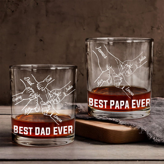 Bester Papa aller Zeiten – Personalisiertes Whiskyglas für Väter
