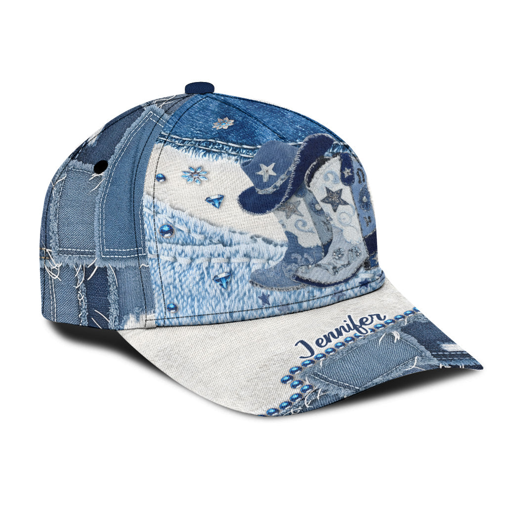 Cowgirl-Stiefel – Personalisierte Cowgirl-Klassiker-Kappe